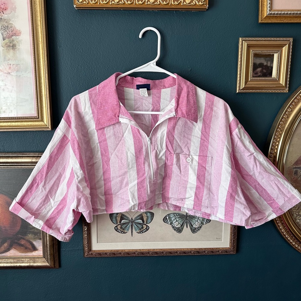 Vintage cropped polo